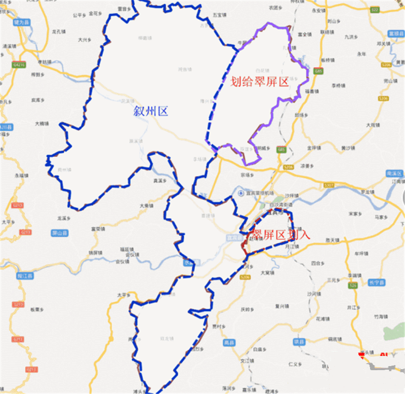 （四川?。┮速e市敘州區(qū)縣情介紹（含自然地理地圖水系圖）