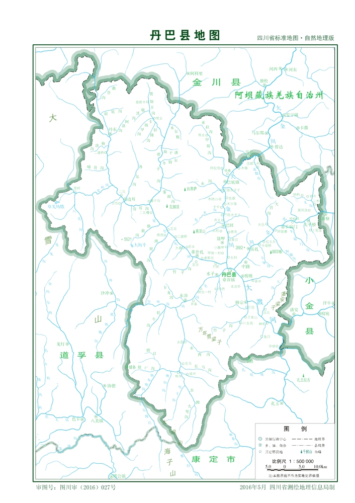 （四川?。└首沃莸ぐ涂h縣情介紹（含自然地理地圖水系圖）